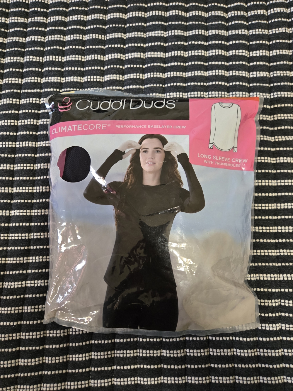 Cuddl Duds ClimateCore Long Sleeve Crew - Black